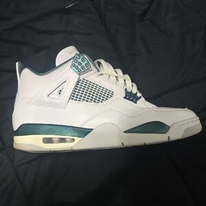 Jordan White and Green Sneakers